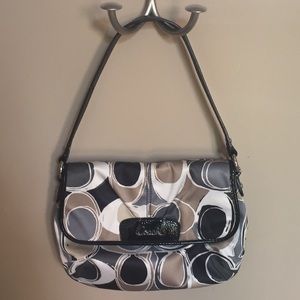Coach satin dress purse. Like new!
